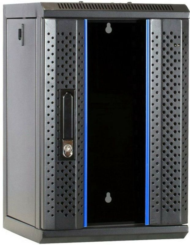 DSIT 10 inch 9U serverkast met glazen deur 312x310x486mm (BxDxH) - serverbehuizing - serverrack