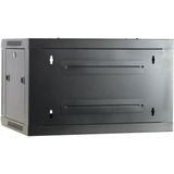 DSIT 6U wandkast met glazen deur 600x450x368mm (BxDxH) - serverbehuizing - serverrack - serverkast - 19 inch