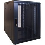 DSIT 15U mini serverkast met geperforeerde deur 600x800x860mm (BxDxH) - serverbehuizing - serverrack - 19 inch