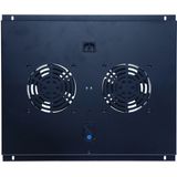 DSIT Fan-pakket met 2 ventilatoren en thermostaat geschikt voor 600mm diepe serverkasten - serverbehuizing - serverrack