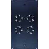 DSIT Fan-pakket met 4 ventilatoren en thermostaat geschikt voor 1000mm diepe serverkasten - serverbehuizing - serverrack