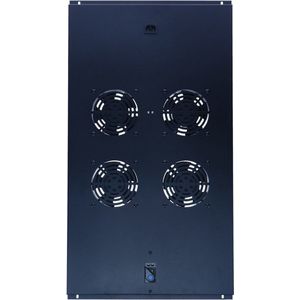 DSIT Fan-pakket met 4 ventilatoren en thermostaat geschikt voor 1000mm diepe serverkasten - serverbehuizing - serverrack