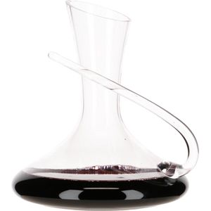 Vinata Valle d'Aosta decanter - 1.35 Liter - Karaf kristal - Wijn decanteerder - Handgemaakte wijn beluchter - transparant Kristalglas WK-DECA-VALLE
