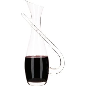 Vinata Lazio decanter - 1.2 Liter - Karaf kristal - Wijn decanteerder - Handgemaakte wijn beluchter - transparant Kristalglas WK-DECA-LAZIO