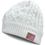 Bluetooth - Beanie - Wit - Ingebouwde Koptelefoon - Draadloos