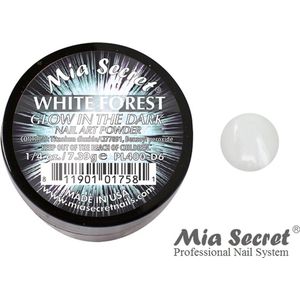 Glow in the Dark Acrylpoeder White Forest