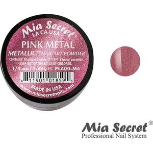 Metallic Acrylpoeder Pink Metal