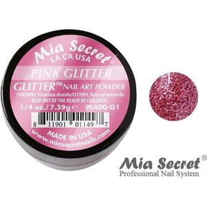 Glitter Acrylpoeder Pink