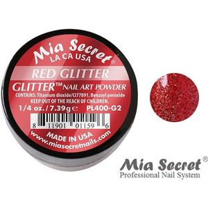 Glitter Acrylpoeder Red
