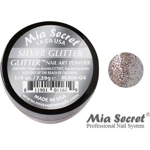 Glitter Acrylpoeder Zilver