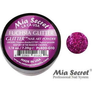 Glitter Acrylpoeder Fuchsia