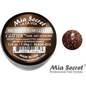 Glitter Acrylpoeder Brown Sugar