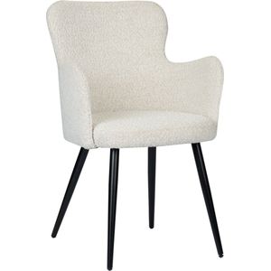 Pole to Pole - Wing Stoel - Boucle - Parel Wit