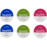 Vaseline lip therapy - 2x - 3 delig - Rosy lips, Aloe vera en original 20 gr