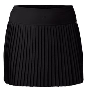 Goldbergh - Plissé Rok - Zwart - 91% Polyester 9% Elastaan