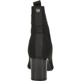 La Strada - Enkellaarsjes - Zwart - Gebreid Textiel - Imitatieleer Binnenzool