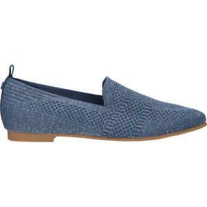 La Strada knitted loafers blauw/zilver