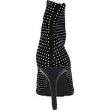 La Strada Enkellaars zwart met steentjes dames