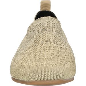 La Strada knitted loafers goud metallic