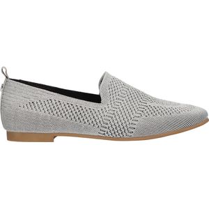 La Strada - Zilveren Loafer - Dames - Gehaakte Textielstof - Rubber Zool