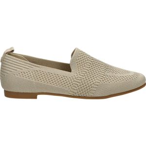 La Strada - Instapschoenen - Beige - Textiel - Dempend Voetbed