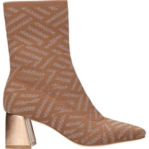 La Strada Laars Beige - Glitter - Dames - Comfortabele Elastische Laars