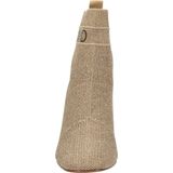 La Strada - Enkellaarsjes - Zwart - Gebreid Textiel - Kunstleer Voetbed