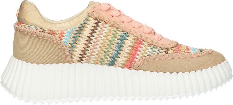 La Strada - Sneaker - Beige Multicolor - Textiel