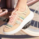 La Strada Sneaker beige multicolor dames