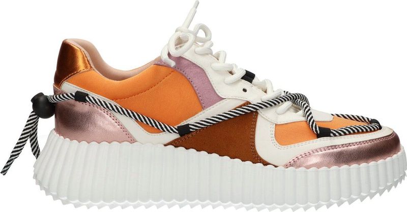 La Strada - Sneaker - Zwart/Wit - Synthetisch/Textiel