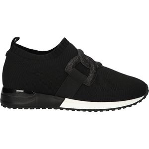 La Strada knitted slip-on sneakers zwart