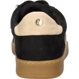 La Strada Lage Sneakers Dames - Zwart/Beige - Textiel/Synthetische Mix