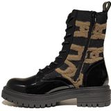 La Strada - Veterlaars - Zwart - Taupe Accenten - Dames