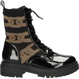 La Strada - Veterlaars - Zwart - Taupe Accenten - Dames