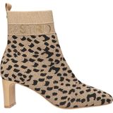 La Strada - Enkellaars - Luipaardprint - Elastisch - Glitterpatroon