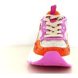 La Strada - 2211242 - Sneaker - Beige - Donkerbruin - Glinsterende Strass-steentjes