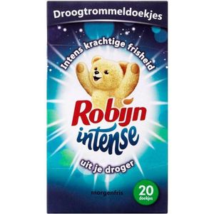 Robijn Morgenfris - 20 stuks - Droogtrommeldoekjes