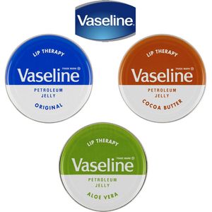 Vaseline lip therapy - 3 delig - Aloë Vera  ,Cocoa Butter en Original