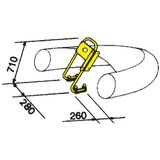 Allpa Stuursysteem rubberboot P55  13 voet / 396 cm