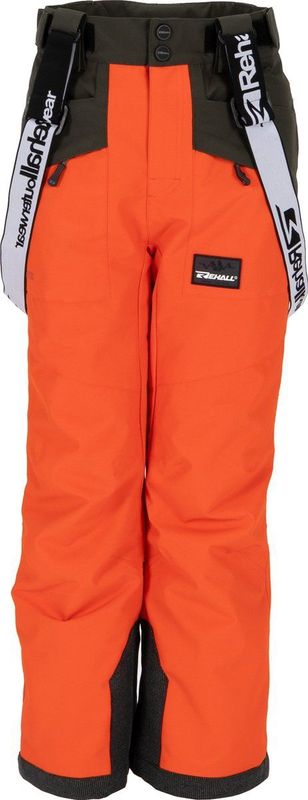 Rehall DWAYNE-R-jr. Jongens Wintersportbroek Rood - Skibroek - Snowboardbroek - Gewatteerd