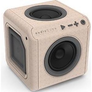 Allocacoc AudioCube - Bluetooth Speaker - Grijs Hout