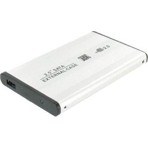 HDD behuizing voor 2.5'' SATA HDD/SSD - USB2.0 / zilver