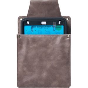 Holster - voor horeca portemonnee - Mini Ipad 3/4/5 - Leer - Grijs - grijs LD-O910 grijs