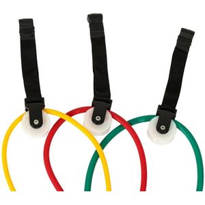 Fitness tube - Licht - Medium - Zwaar incl 1 oefenboekje | Set 3 stuks