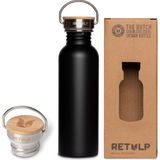 Retulp Urban - Waterfles - Drinkfles - 750 ml - RVS - Night Black