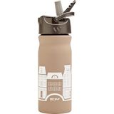 Retulp - Dutchies Canal Houses Drinking Bottle with Straw 400 ml
