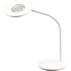 Syco SLV1801 Mini LED Bureaulamp met Loep - Leeslamp - Hobby Lamp (Wit)