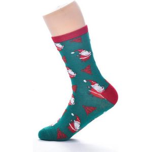 1 set Kerstsokken unisex t/m maat 43 - kerst - sokken - Blauw  - Rood  - Hert - Cadeau