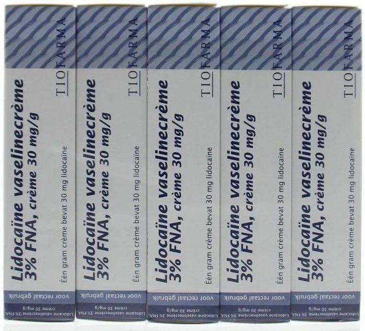 Lidocaïne Vaselinecrème - 3% - 5 x 30 Gram
