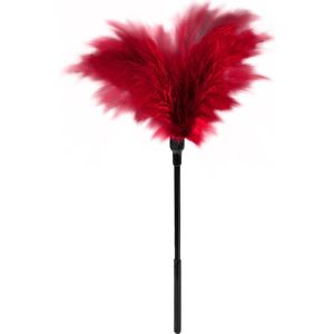 Kietelveer Feather Tickler - Rood Klein